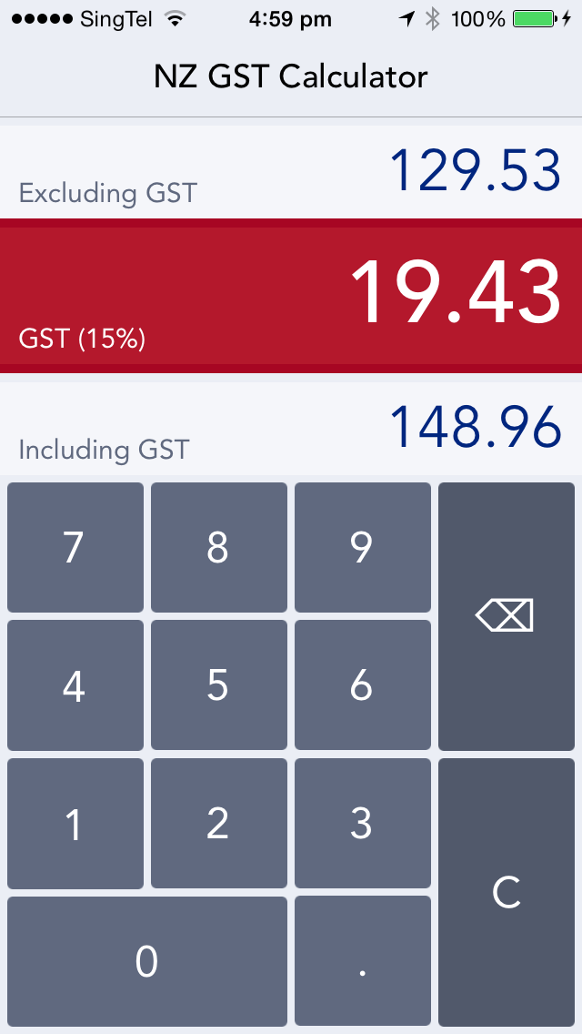 NZ GST Calculator